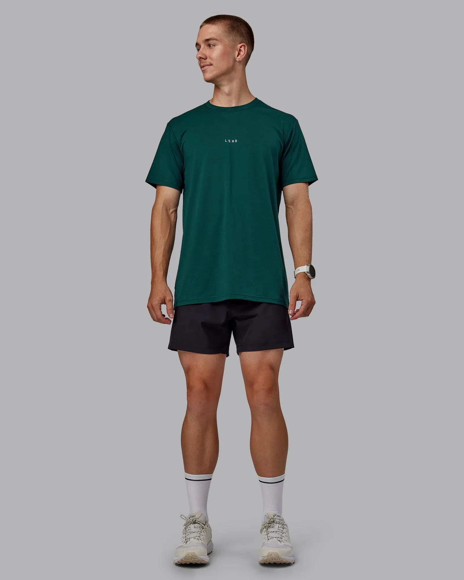 Base FLXCotton Tee - Dark Moss