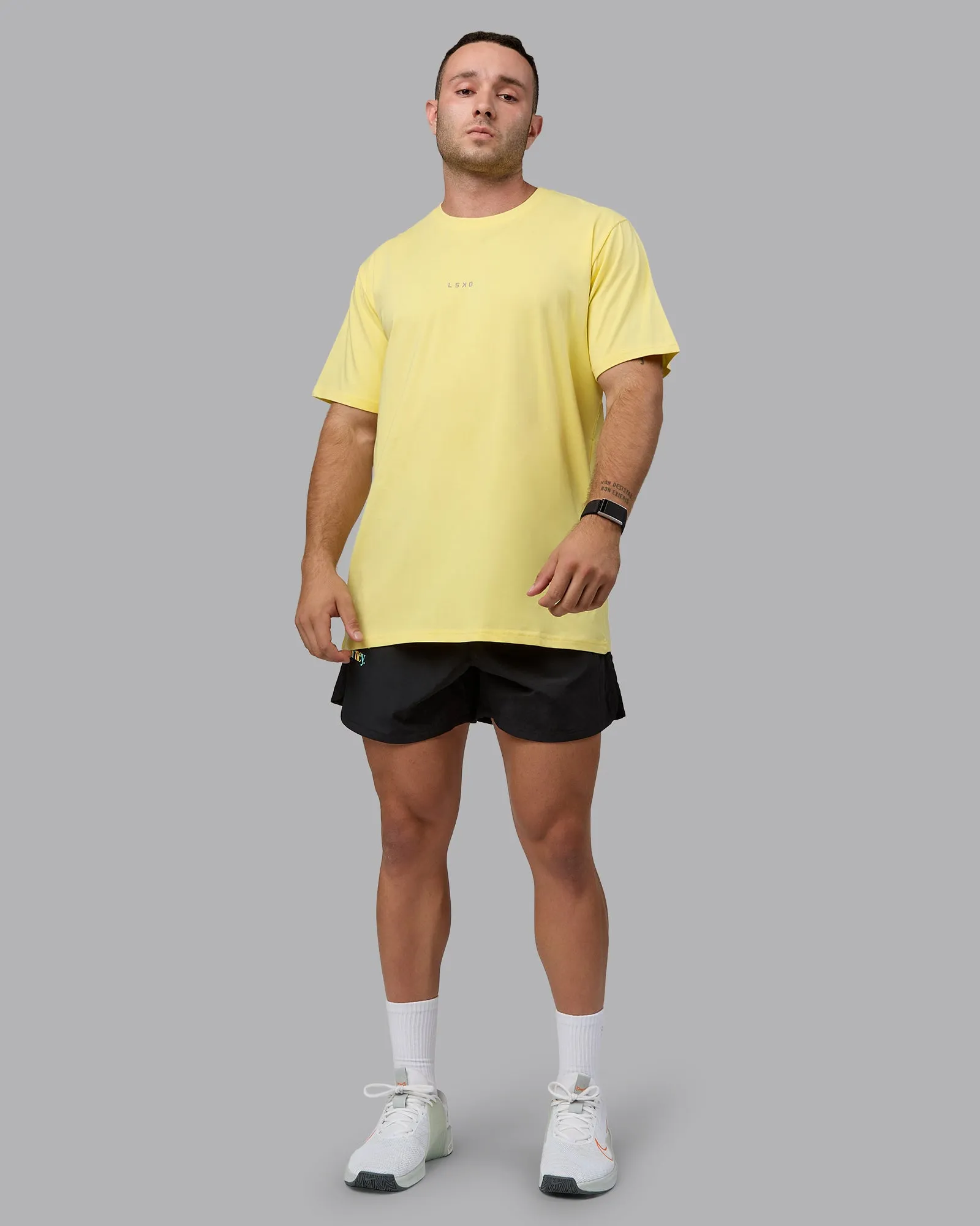 Base FLXCotton Tee - Pale Yellow