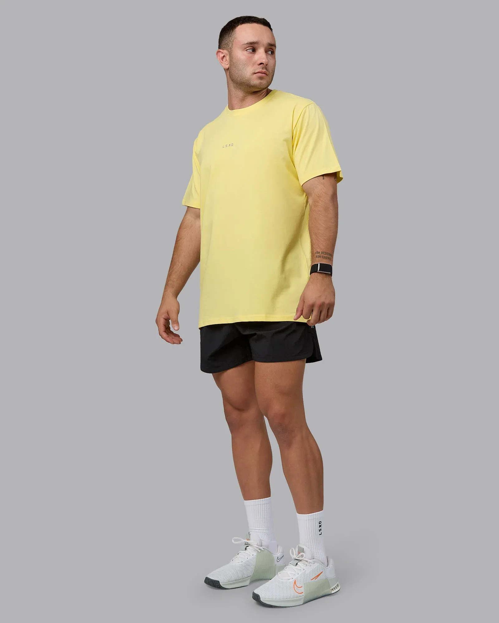 Base FLXCotton Tee - Pale Yellow