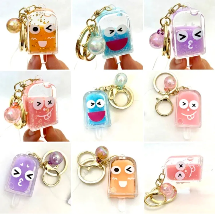 bcmini Ice Pop Face Emoji Charm Keyring
