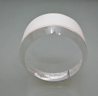 Beveled Round Acrylic Base 3/4 in thick x 3.0 inch diameter, $15.