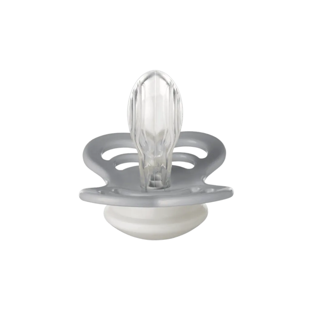 BIBS Pacifier Supreme 2 Pack Silicone - Sage Glow / Cloud Glow