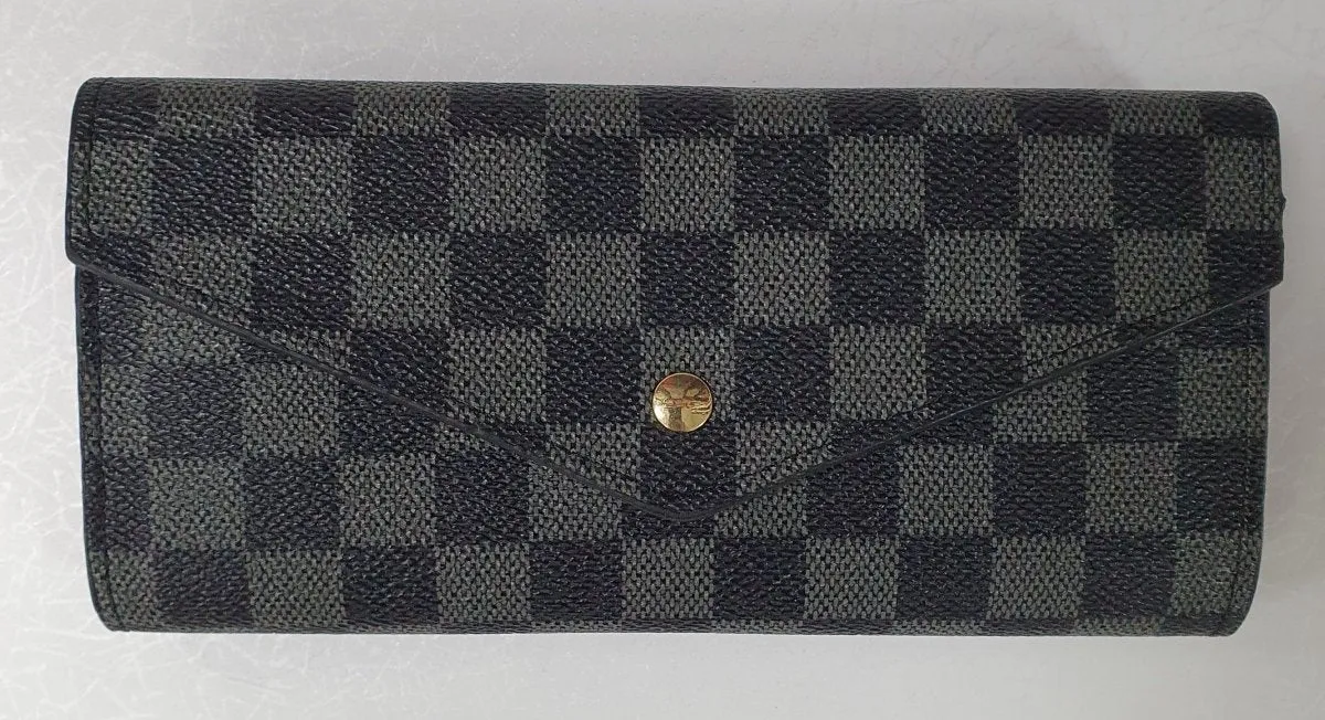 Black Checked Purse