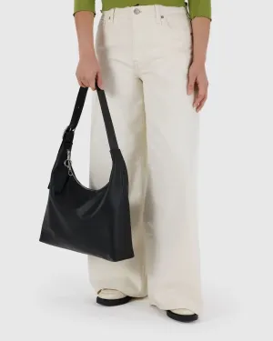 Black Leather Shoulder Bag