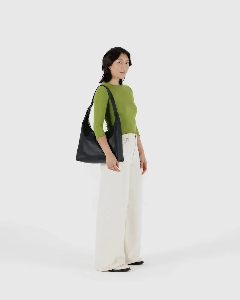 Black Leather Shoulder Bag