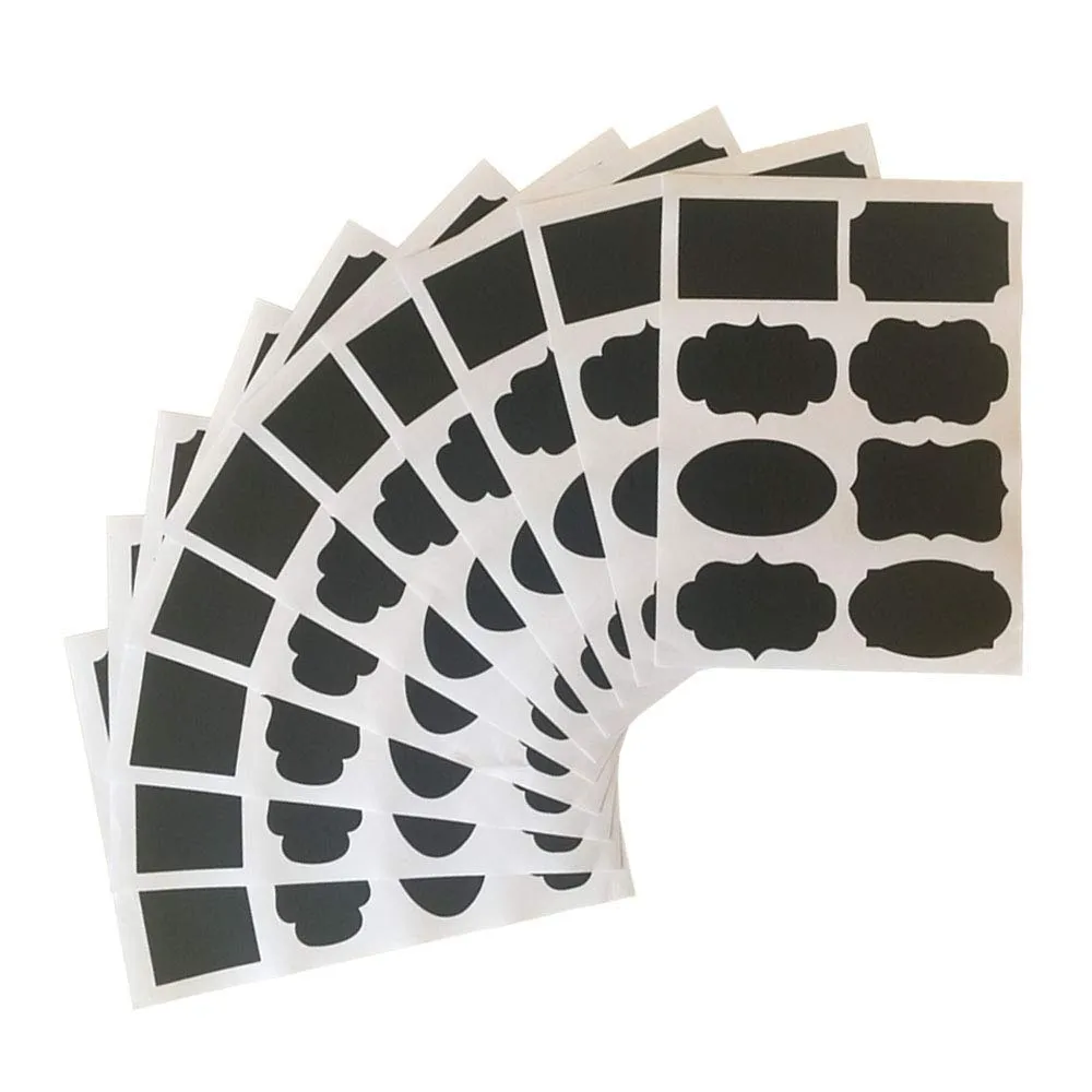 Blackboard Labels, 80 Premium Reusable Chalkboard Stickers for Labeling Mason Jars, Parties, Craft Rooms, Weddings and Organize Your Home & Kitchen