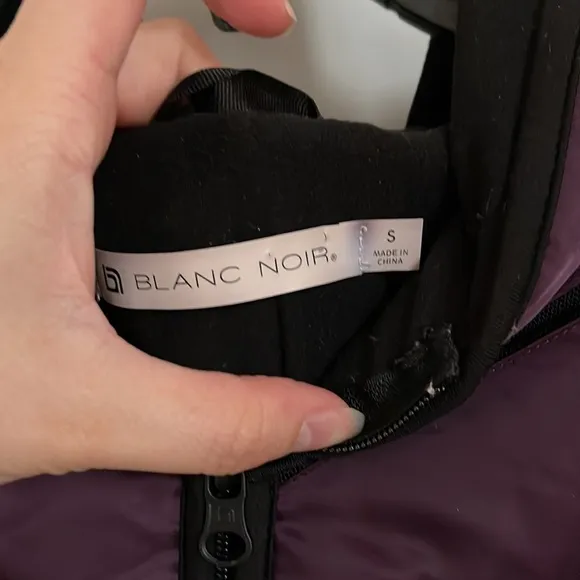 Blanc Noir Mesh Inset Reflective Puffer Vest