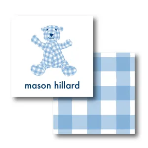 Blue Bear Bag Tag