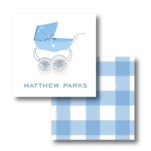 Blue Pram Bag Tag