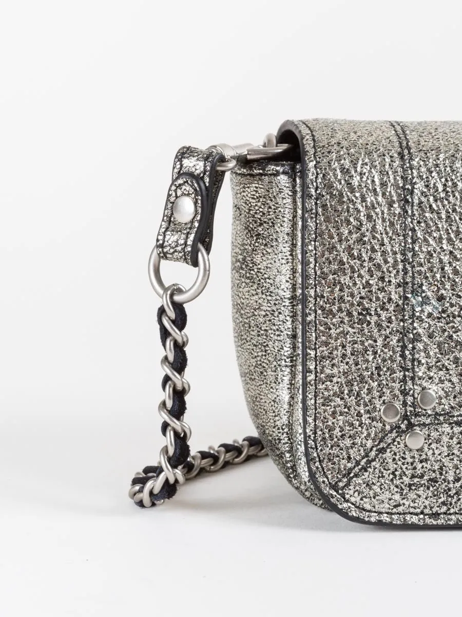 bob crossbody bag - silver
