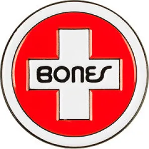 BONES | Swiss Lapel Pin | Red/White
