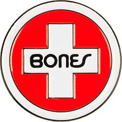 BONES | Swiss Lapel Pin | Red/White