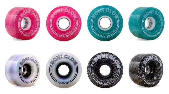 Bont Glow Light Up LED Roller Skate Wheels  - Assorted Colors -