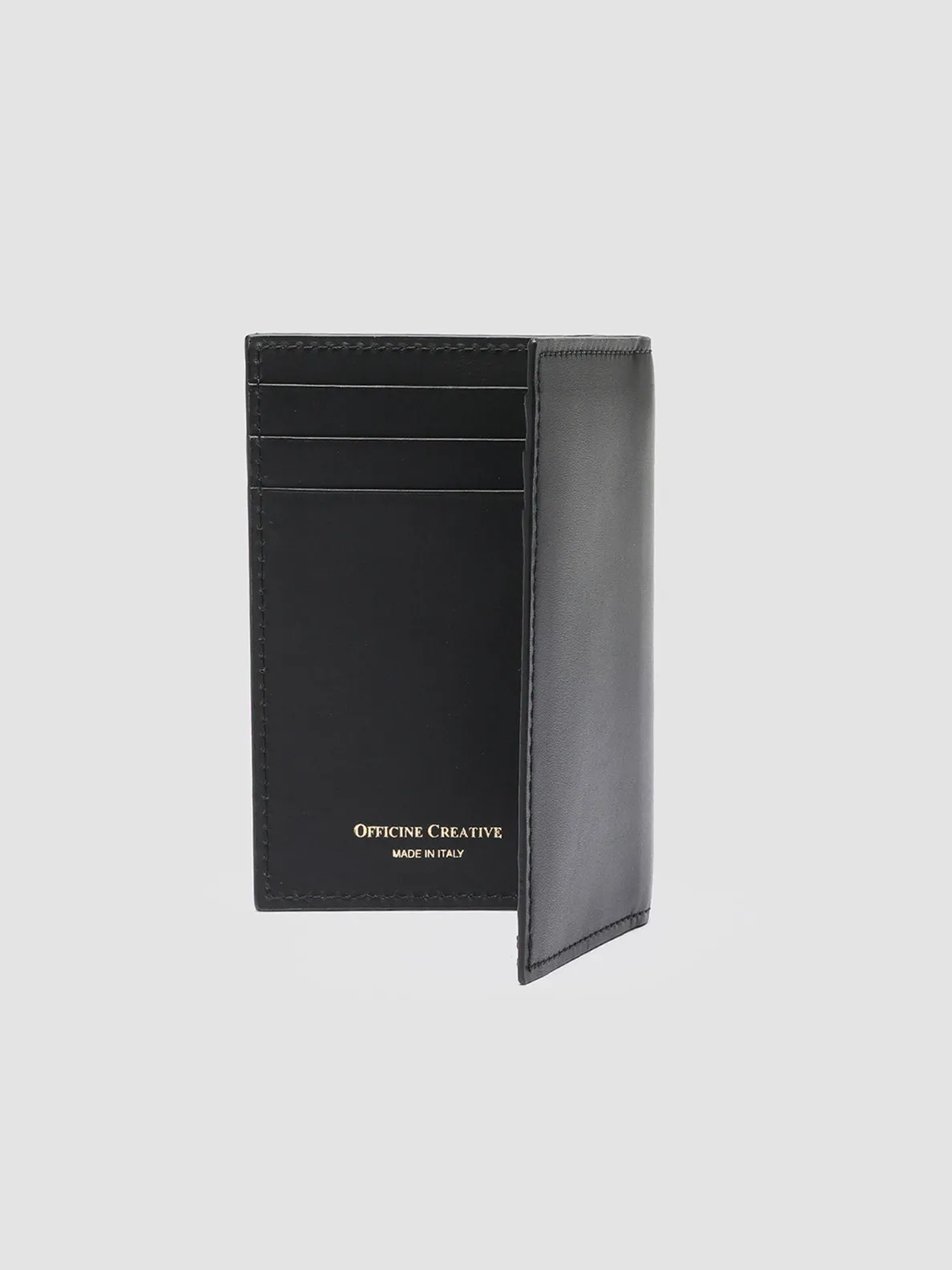 BOUDIN 24 - Black Leather bifold wallet