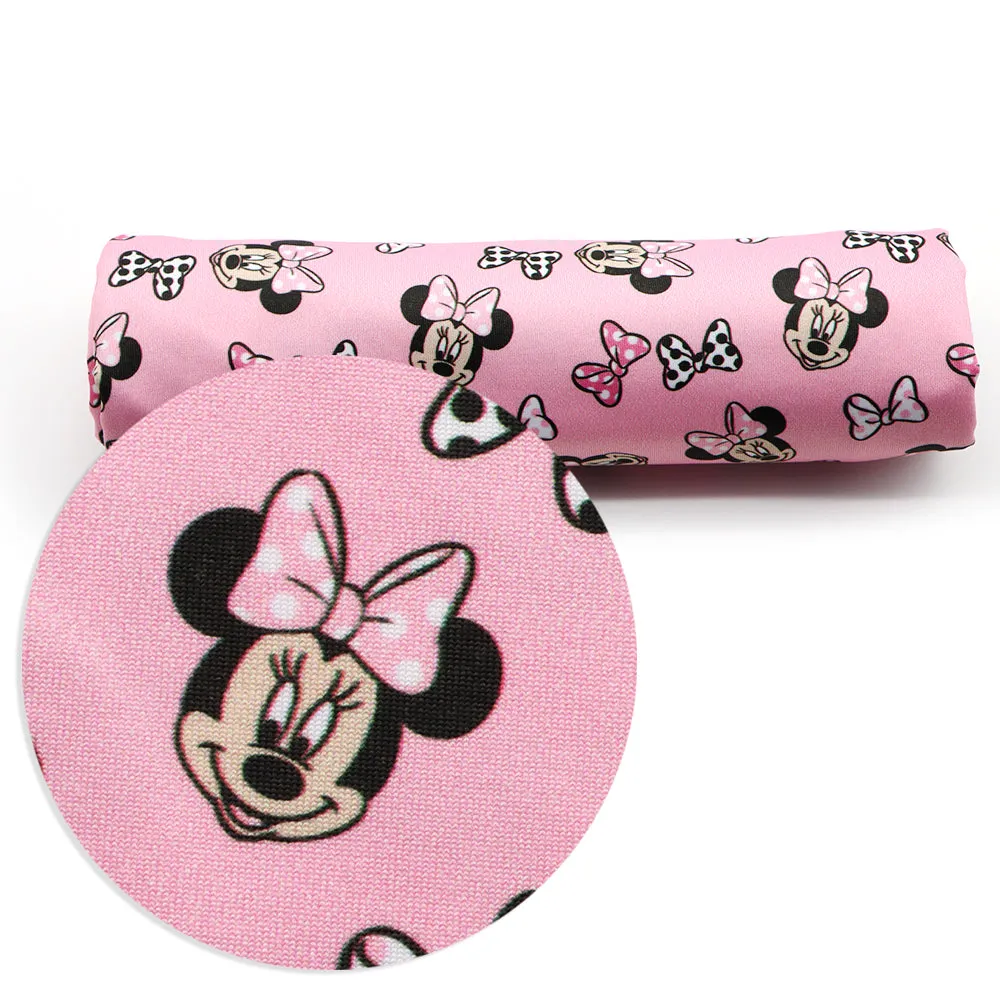 bowknot bows printed fabric