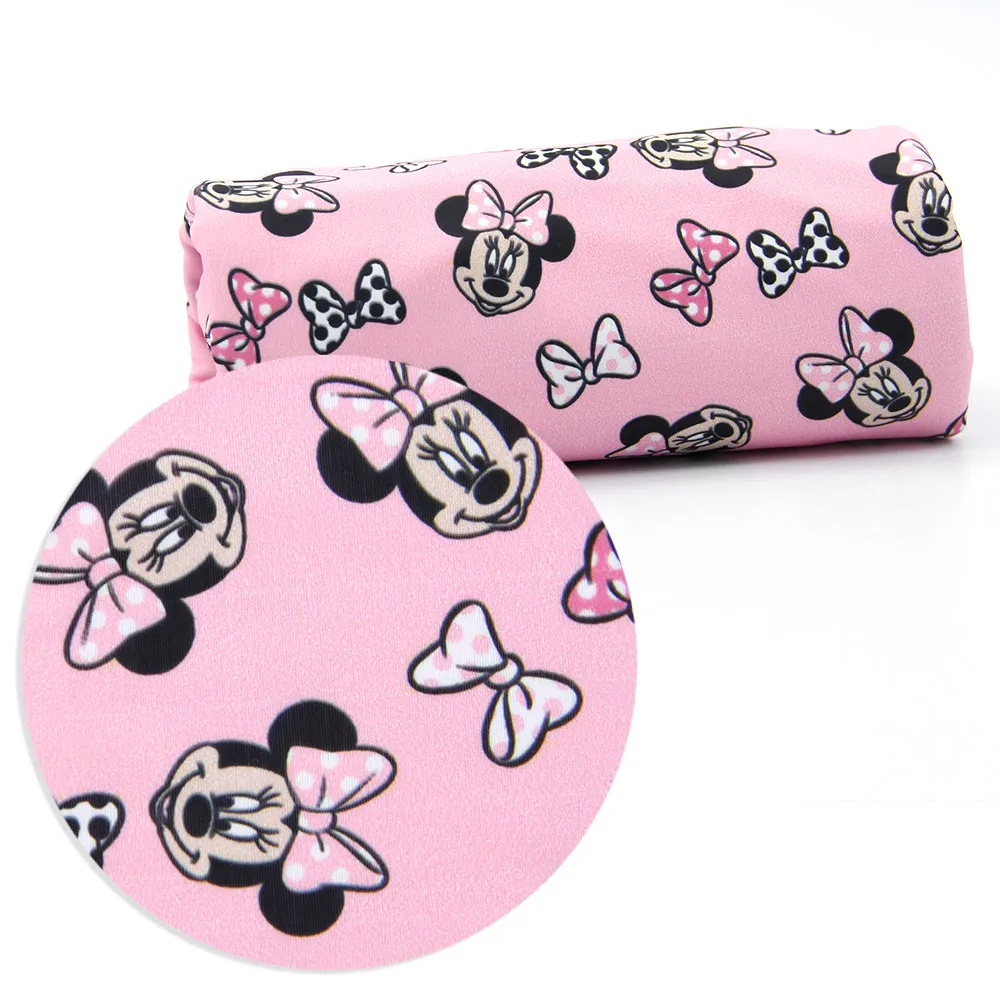 bowknot bows printed fabric
