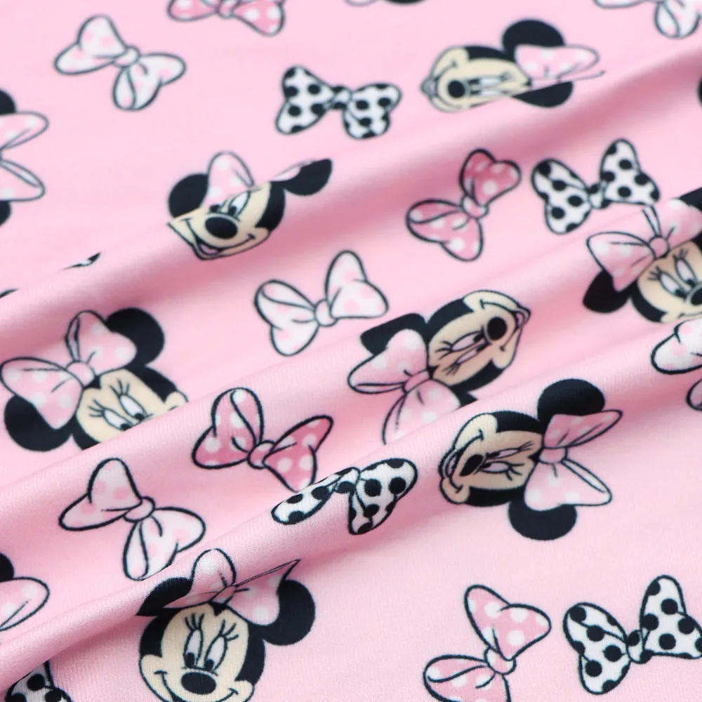 bowknot bows printed fabric