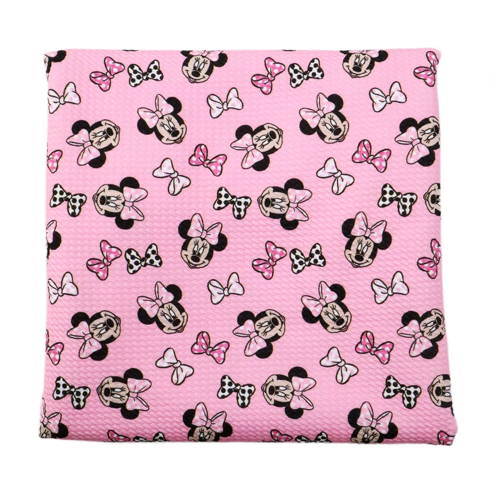 bowknot bows printed fabric
