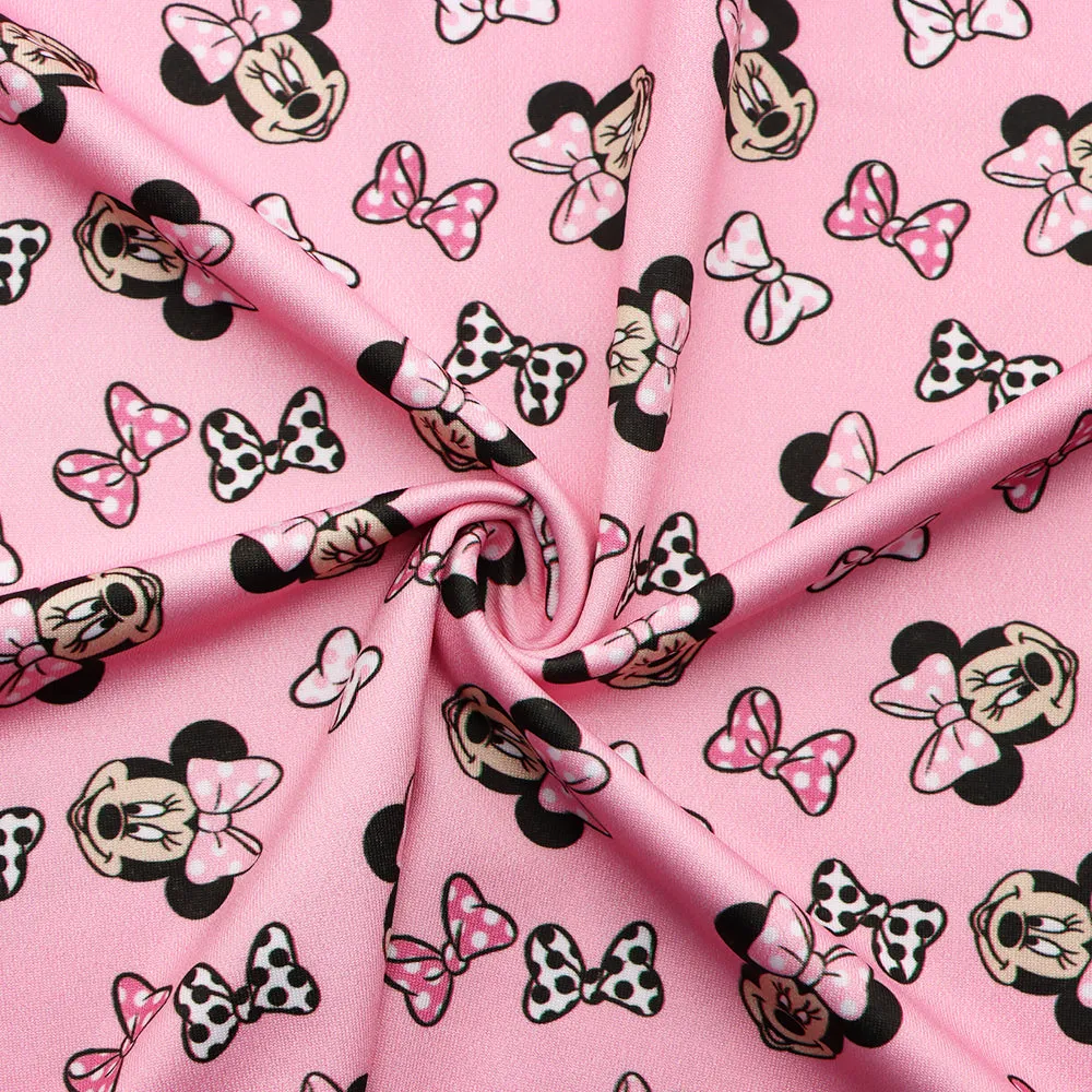 bowknot bows printed fabric