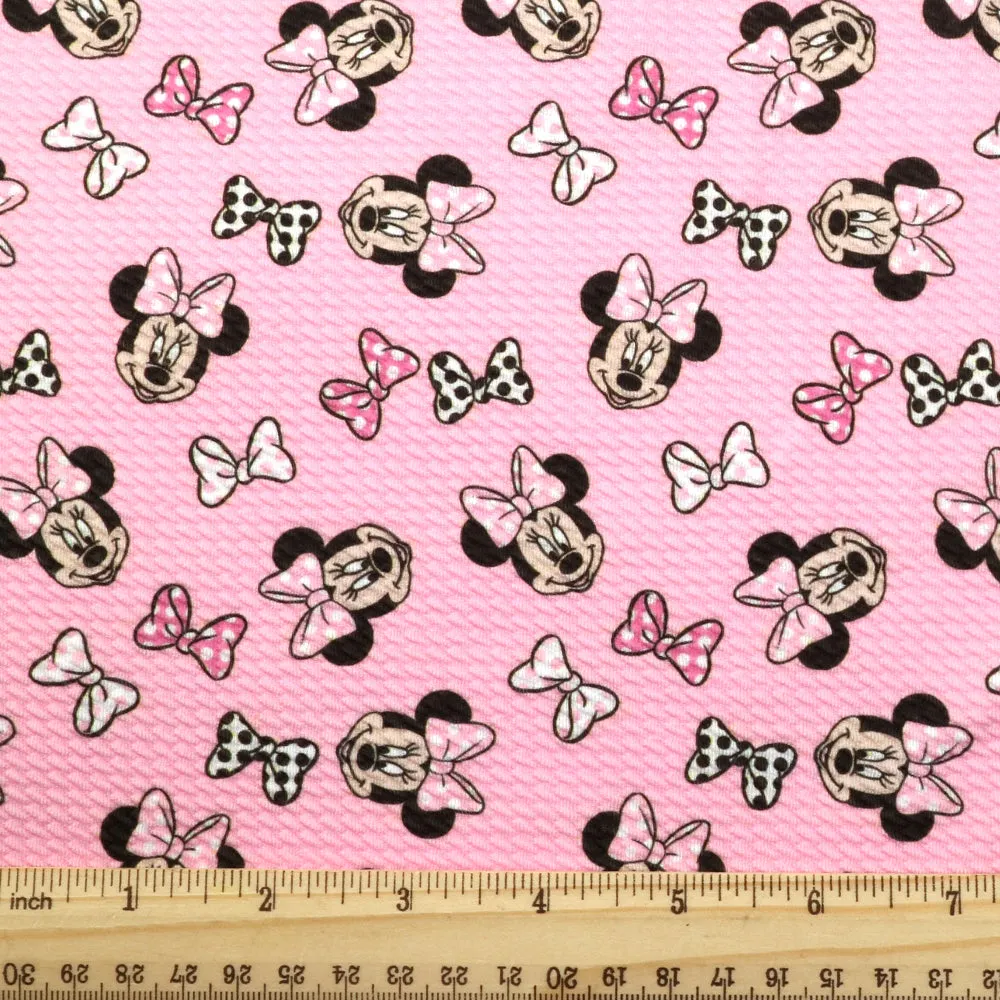 bowknot bows printed fabric