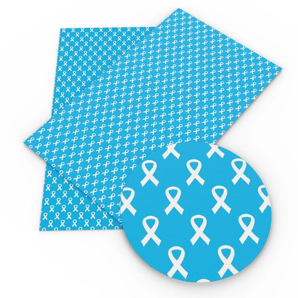 Breast Cancer Theme Printed Fabric