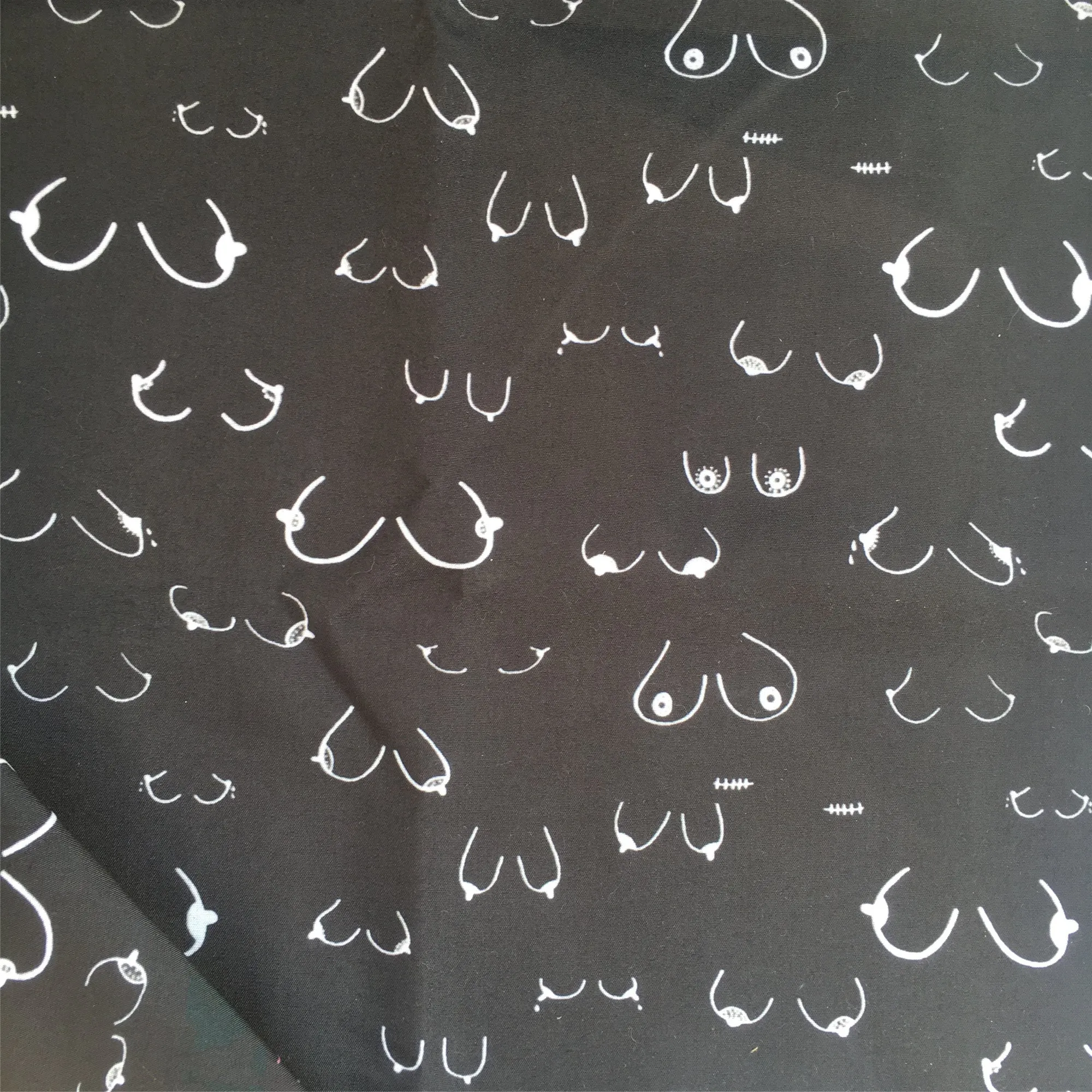Breast Cancer Theme Printed Fabric