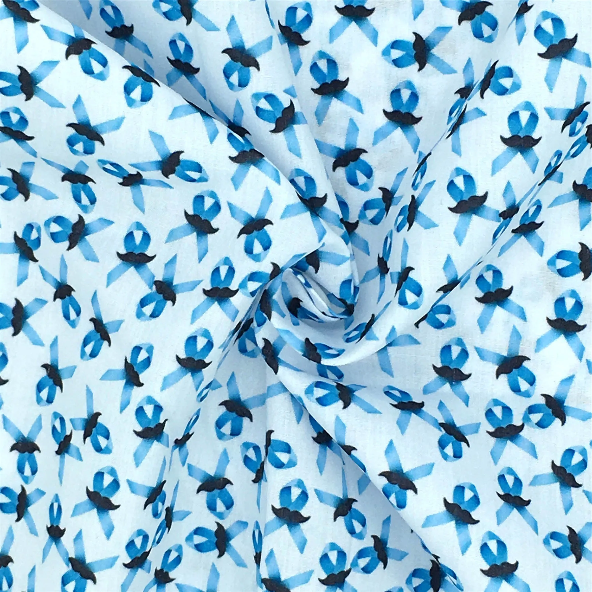 Breast Cancer Theme Printed Fabric