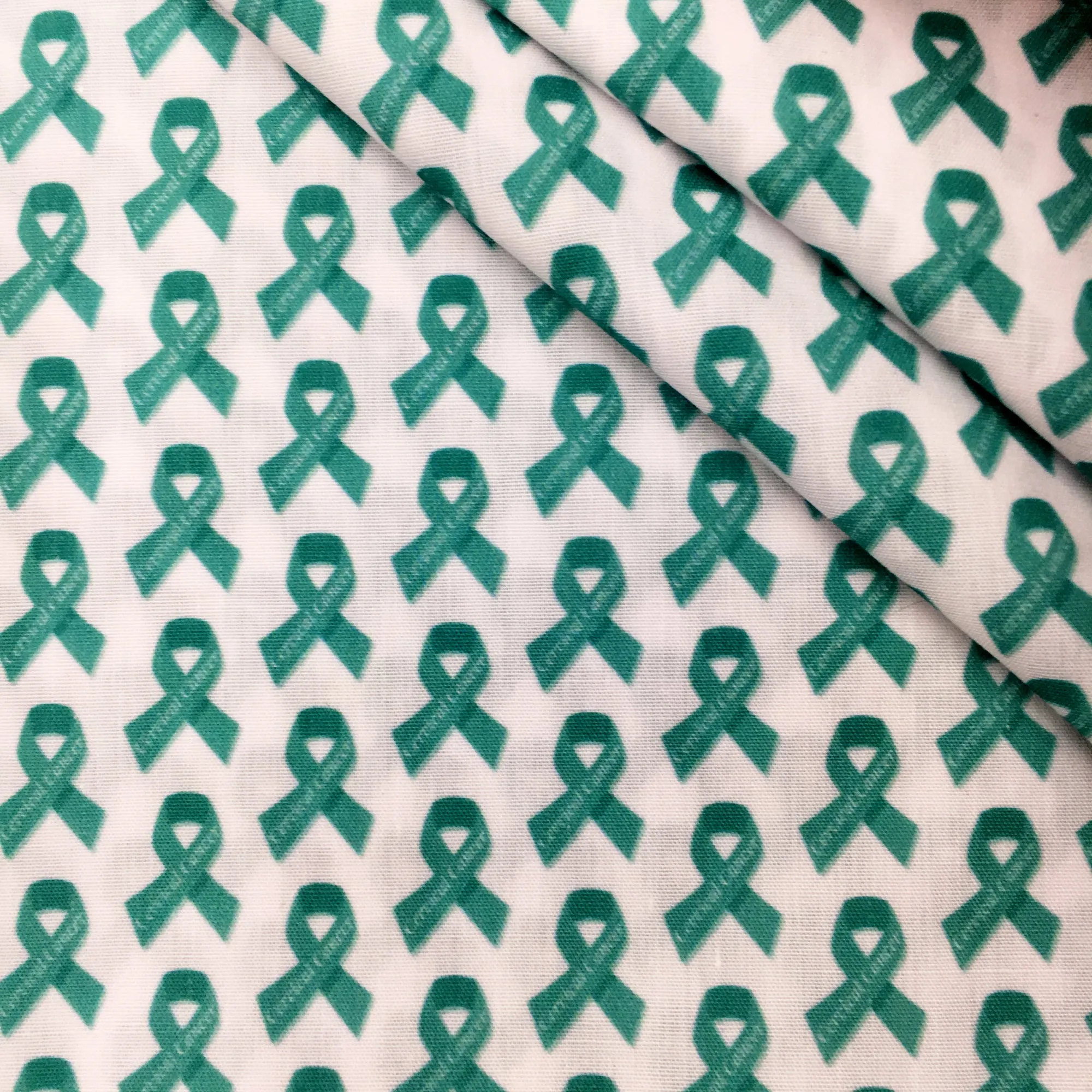 Breast Cancer Theme Printed Fabric