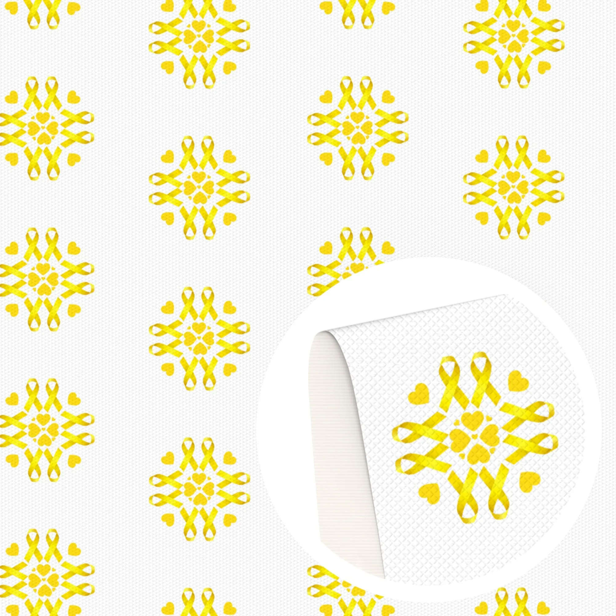 Breast Cancer Theme Printed Fabric