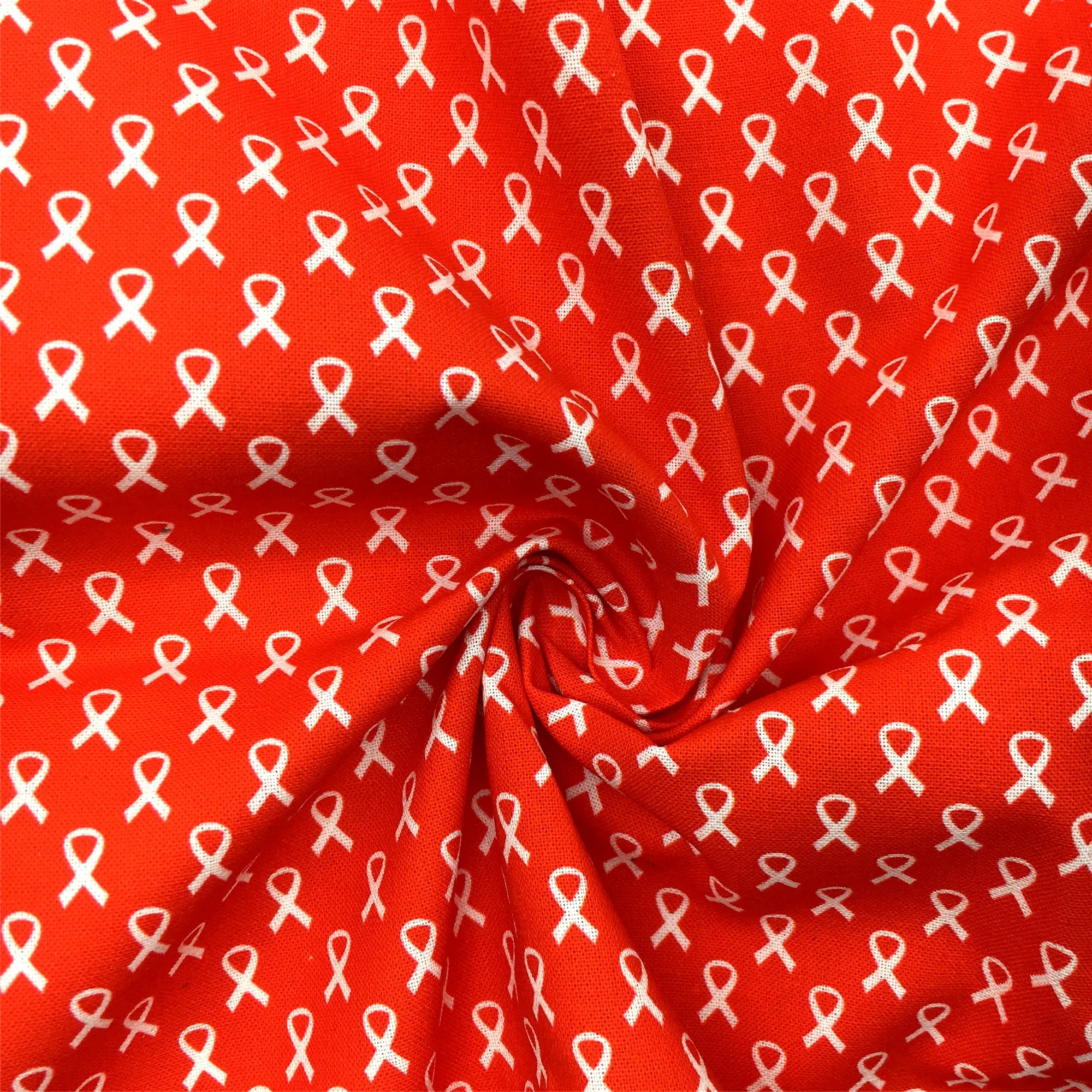 Breast Cancer Theme Printed Fabric