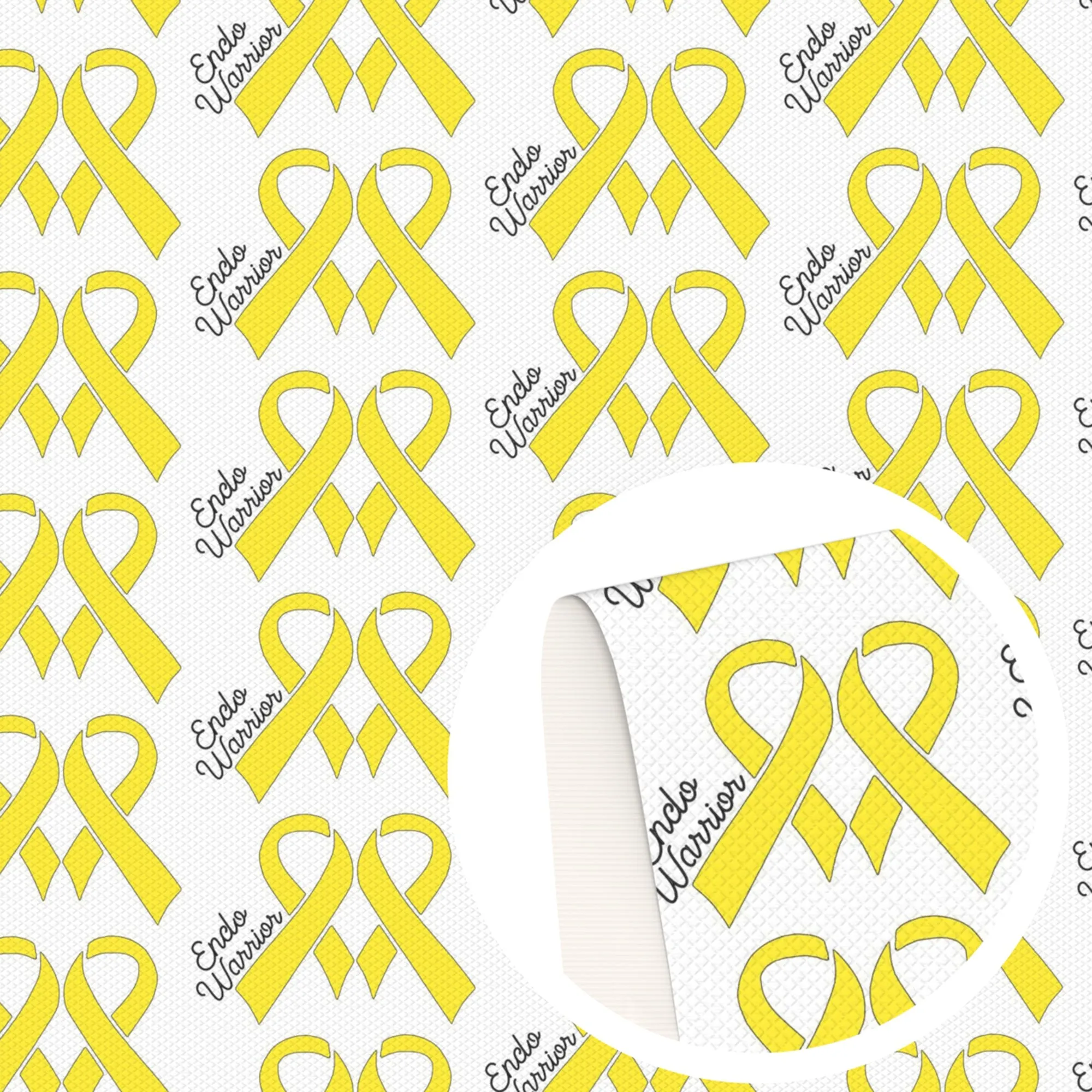 Breast Cancer Theme Printed Fabric