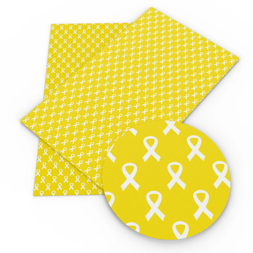 Breast Cancer Theme Printed Fabric
