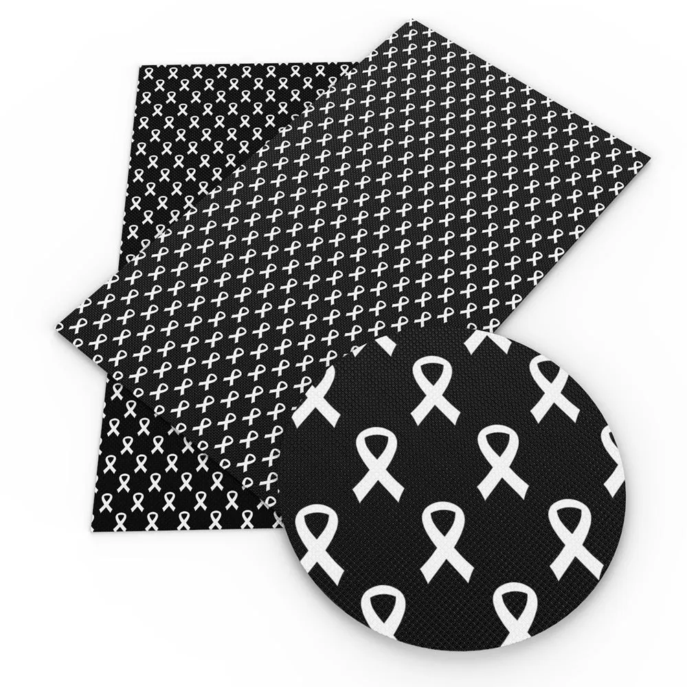 Breast Cancer Theme Printed Fabric