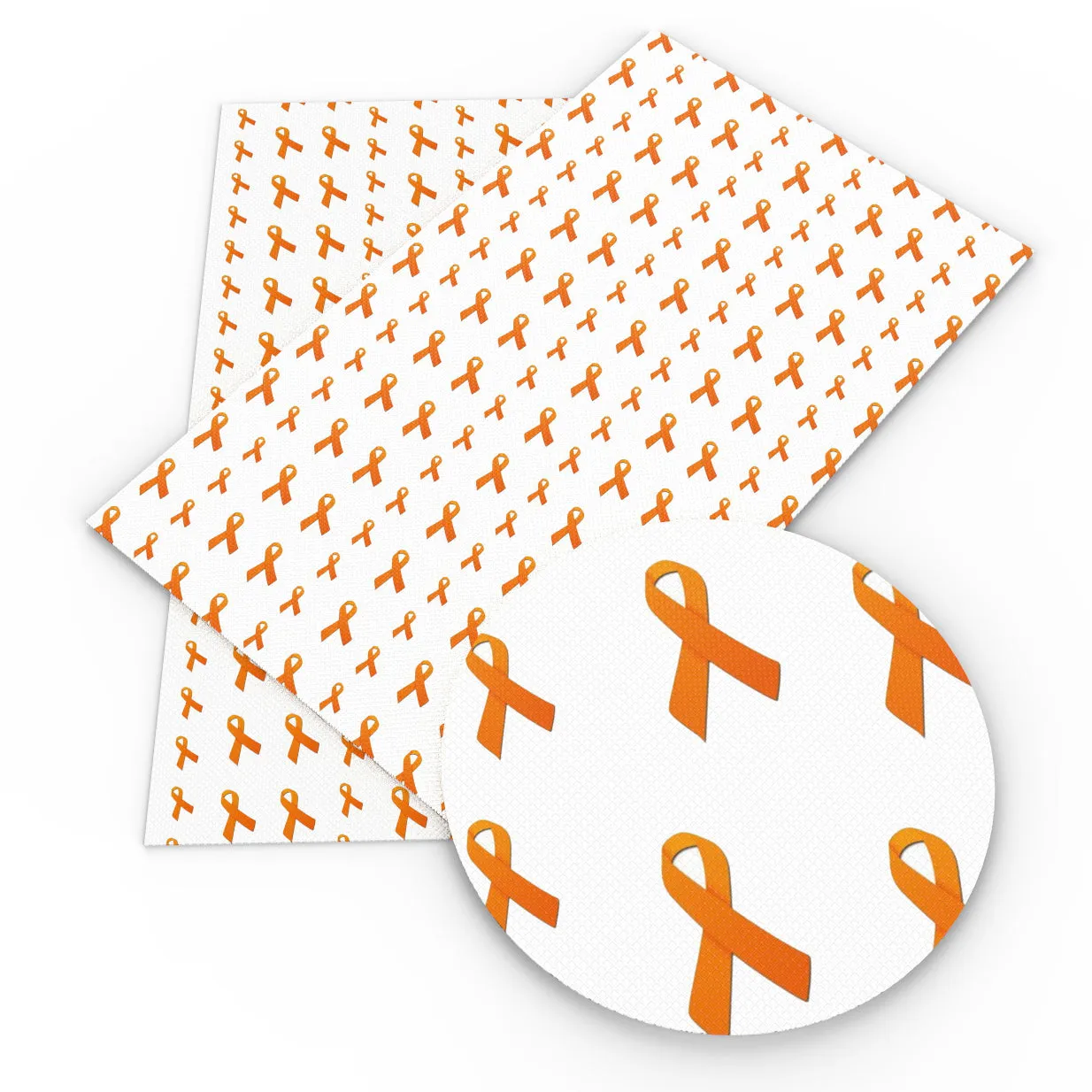 Breast Cancer Theme Printed Fabric