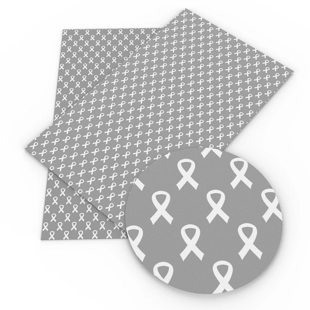 Breast Cancer Theme Printed Fabric