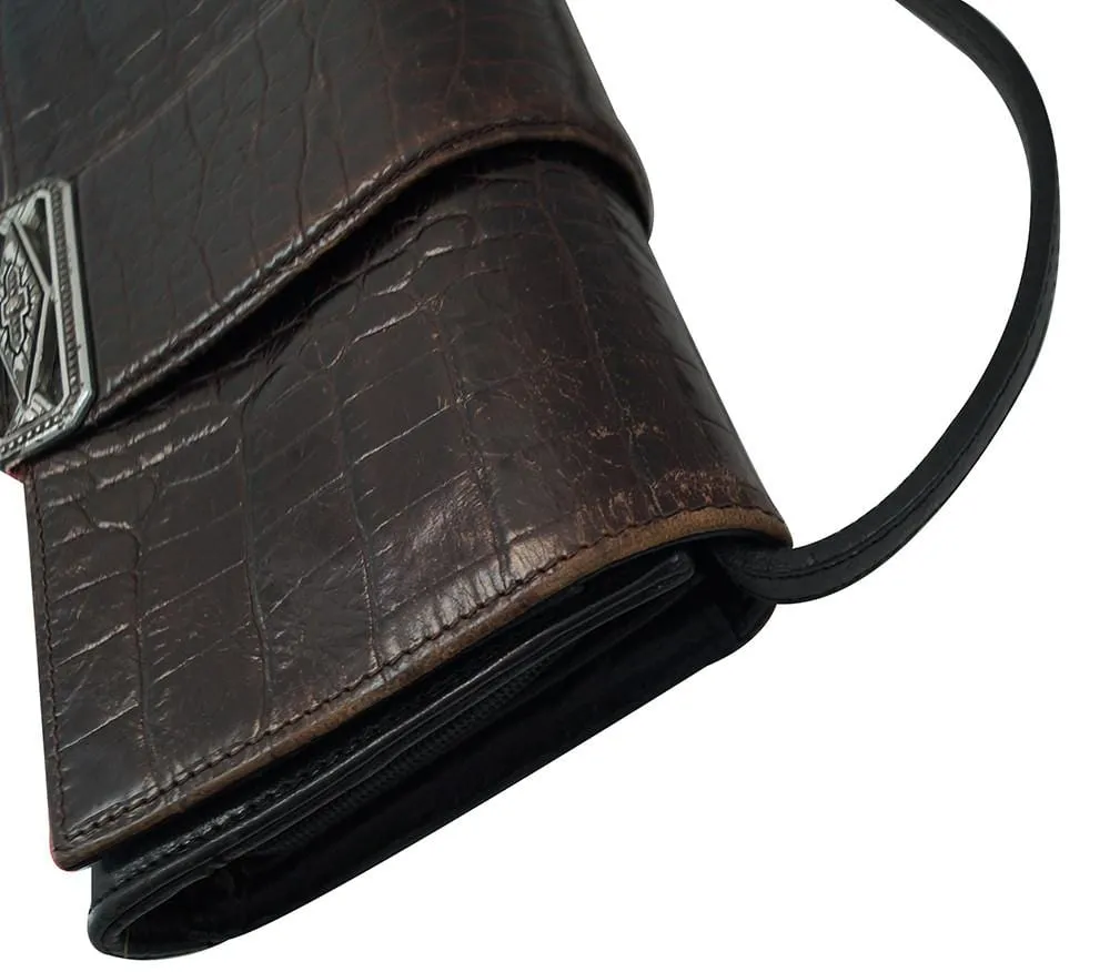 Brighton Leather Organizer CrossBody Purse Wallet - Final Call