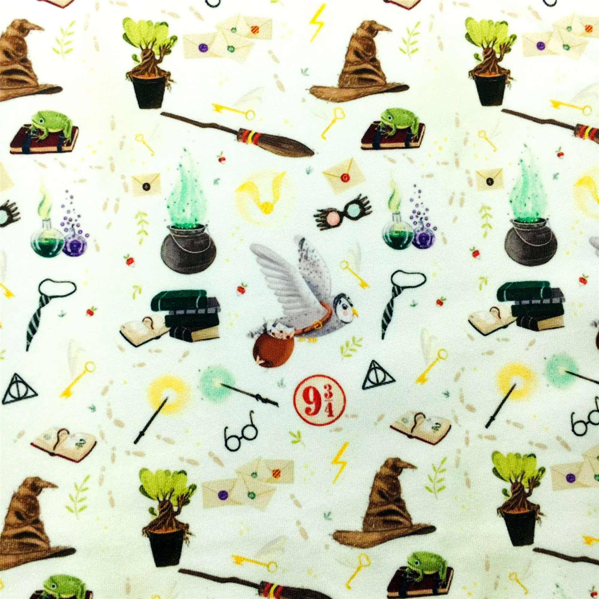 broom cap hat printed fabric