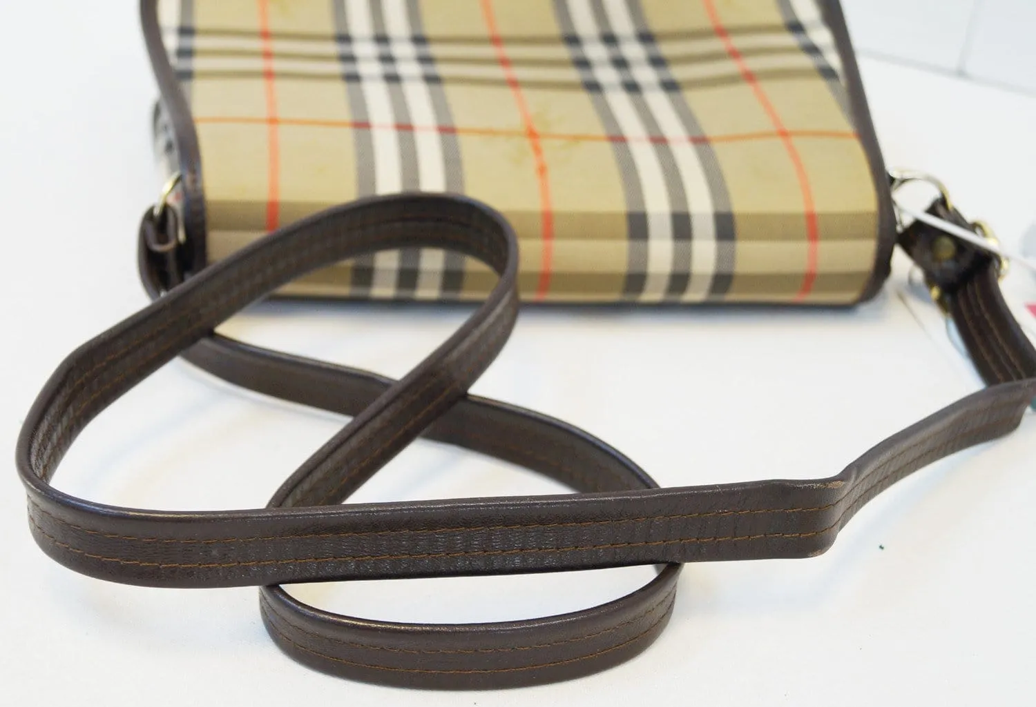 Burberry Shoulder Bag - Burberry Nova Check Bag Canvas Beige