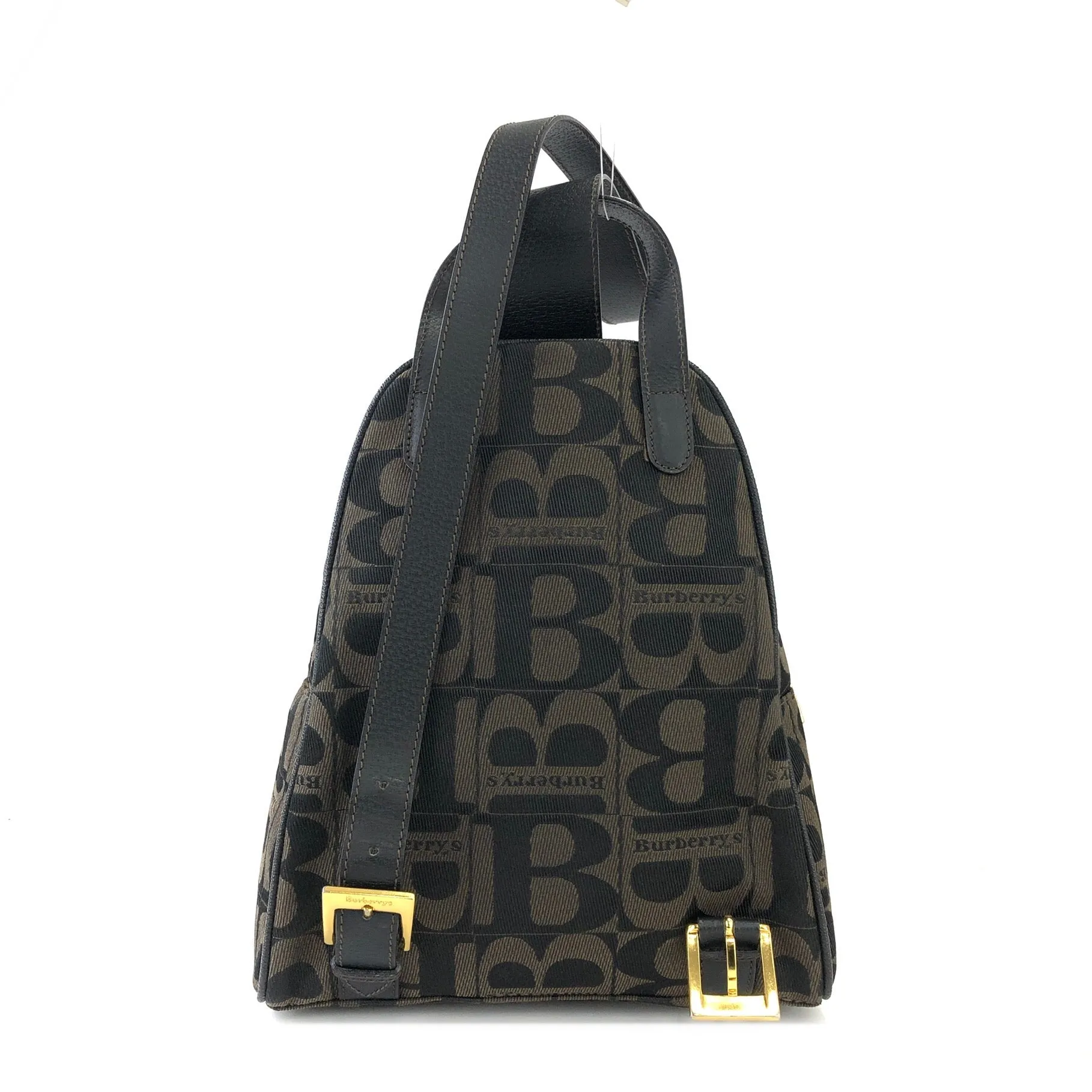 Burberrys Logo pattern Jacquard One-Shoulder bag Brown Vintage Old asmauk