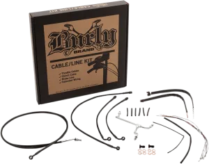 Burly Brand B30-1180 Handlebar Cable/Line Install Kit - Black