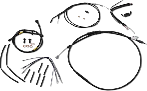 Burly Brand B30-1216 Extended Cable/Brake Line Kit for 16in. Gorilla Handleblars - Black