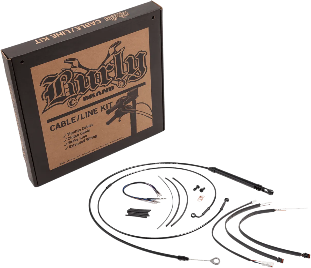 Burly Brand B30-1250 Handlebar Cable/Line Install Kits - Stainless Steel