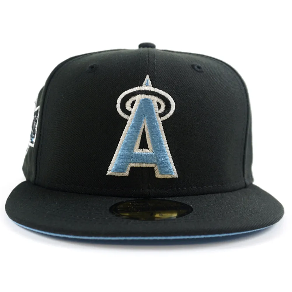 California Angels 1989 All-Star Game New Era 59Fifty Fitted Hat (GITD Black Sky Blue Under Brim)