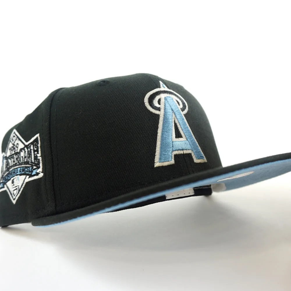California Angels 1989 All-Star Game New Era 59Fifty Fitted Hat (GITD Black Sky Blue Under Brim)