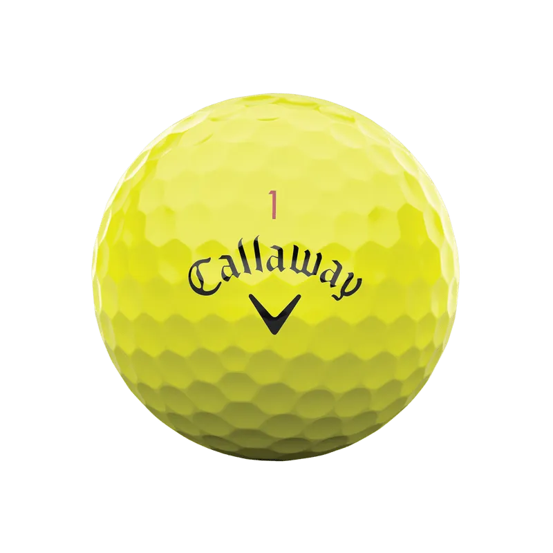 Callaway Chrome Tour Yellow Logo Golf Balls