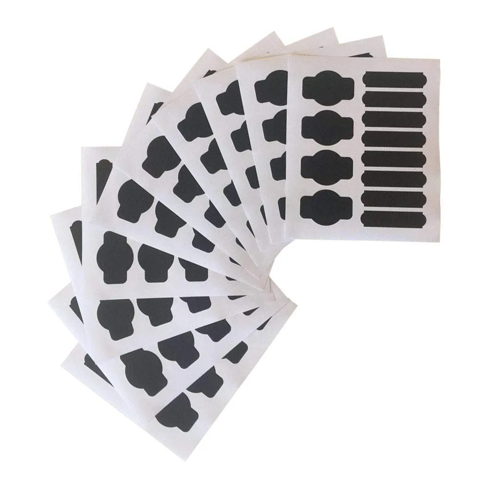 Chalkboard Stickers, 120 Blackboard Labels - Food Storage & Organization Sets
