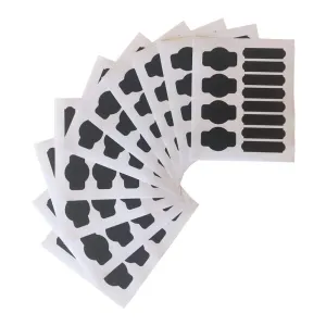 Chalkboard Stickers, 120 Blackboard Labels - Food Storage & Organization Sets