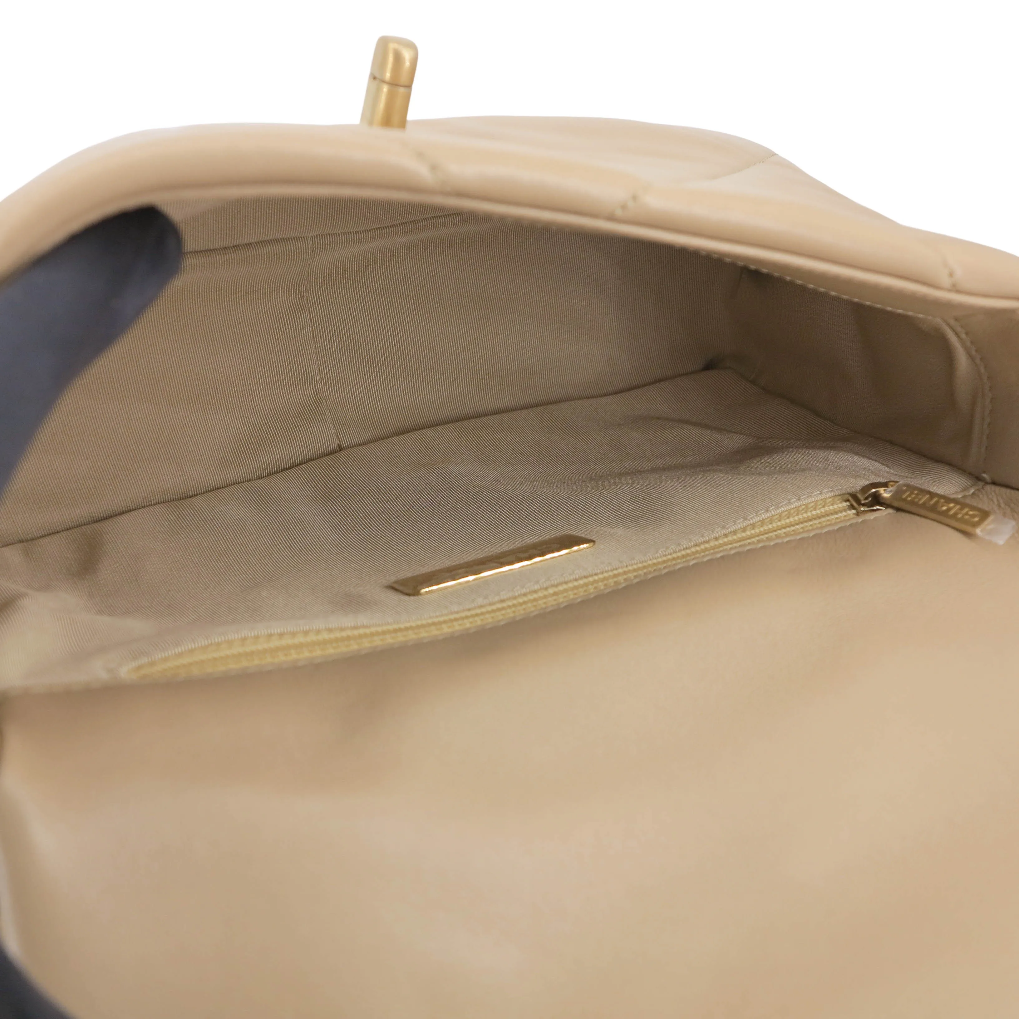 CHANEL 19 Small Flap Bag in 21S Dark Beige Lambskin
