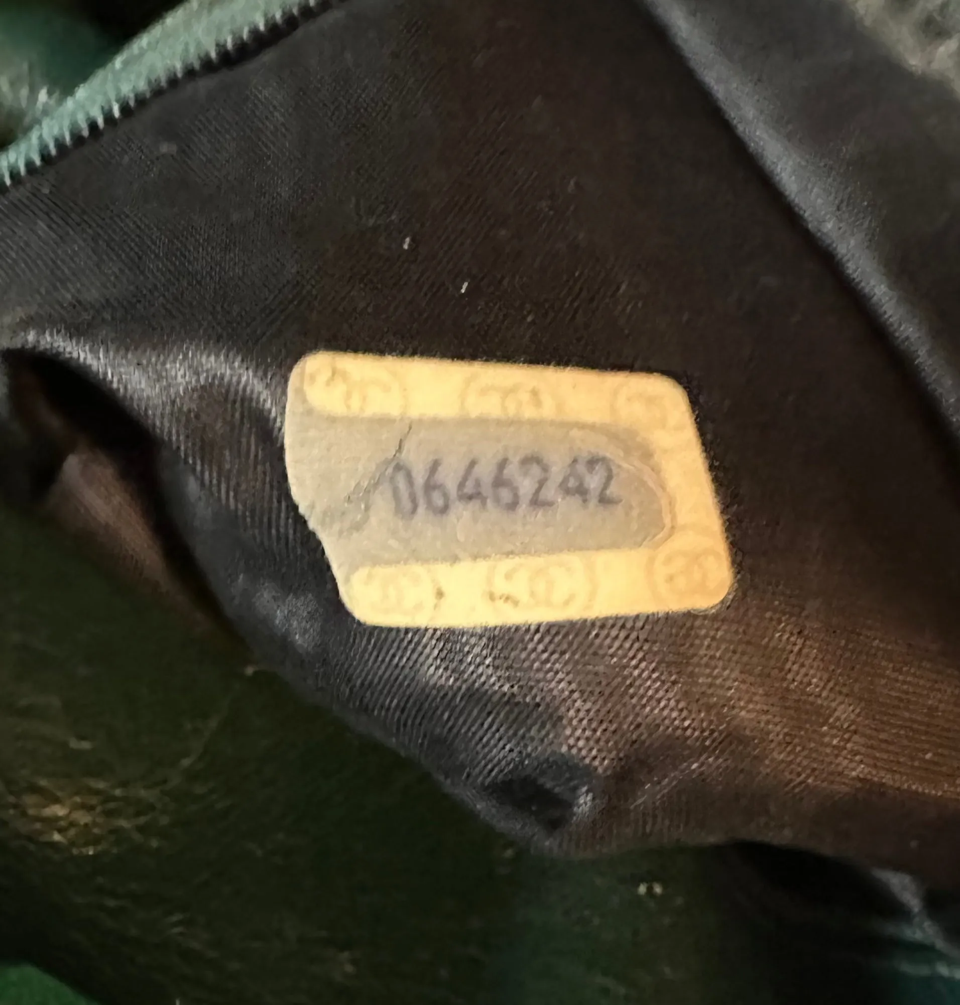 CHANEL Authenticated 80s Green Crocodile Camera Shoulder Bag