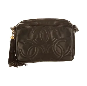 Chanel Black Triple Logo Shoulder Bag
